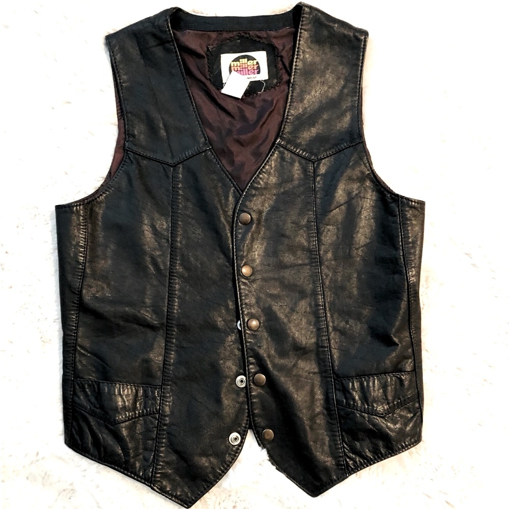 Leather vest